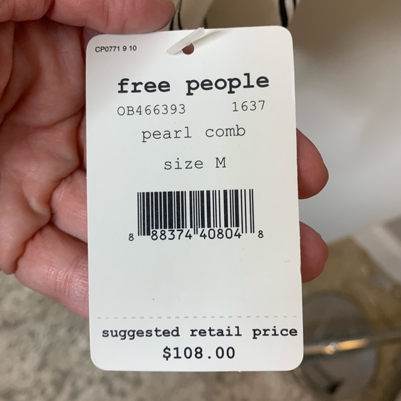 Free People top, NWT, stripe, silky, flowy - Picture 6 of 6